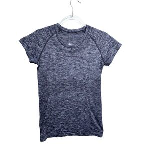 Lululemon Athletica Swiftly Tech grey blue short sleeve Tee size 8 EUC
